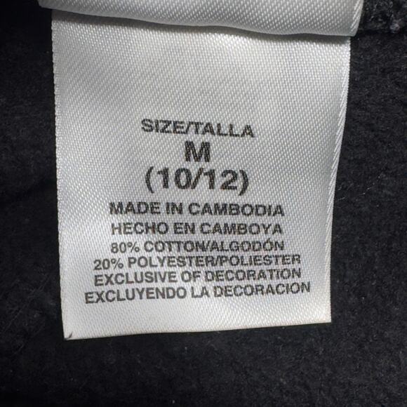 Adidas Fleece Black Pants kids size medium(10/12) - Picture 6 of 7